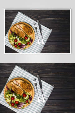 众图网美食西式沙拉海报