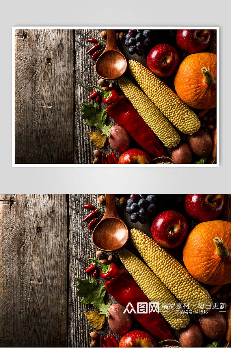 众图网美食图片玉米南瓜食材素材