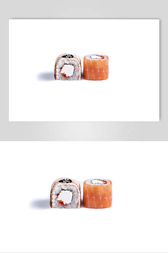 奶油三文鱼日式美食寿司海报