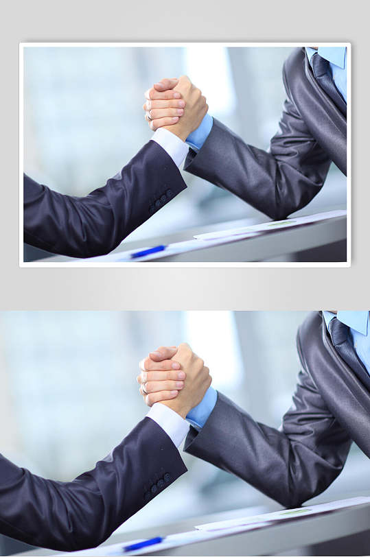 商务图片握手加油