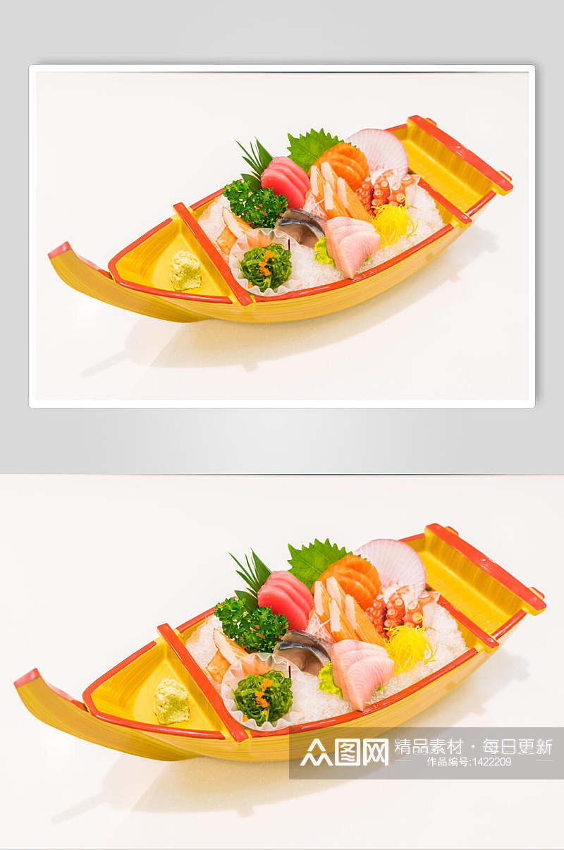 船承日式美食寿司海报素材