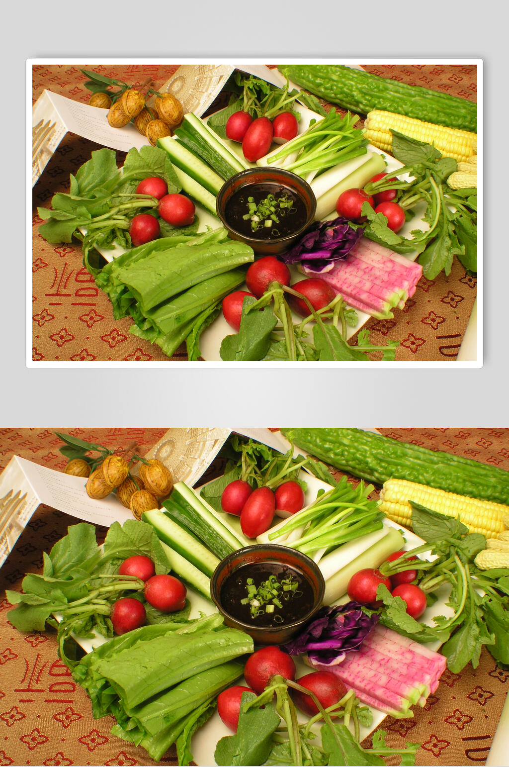 蔬菜大丰收拼盘图片