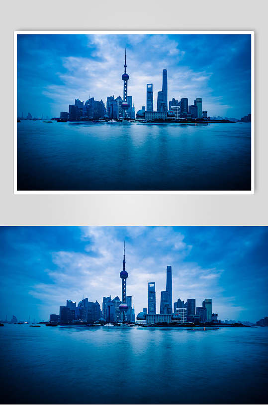 高清上海地标东方之珠城市高楼图片
