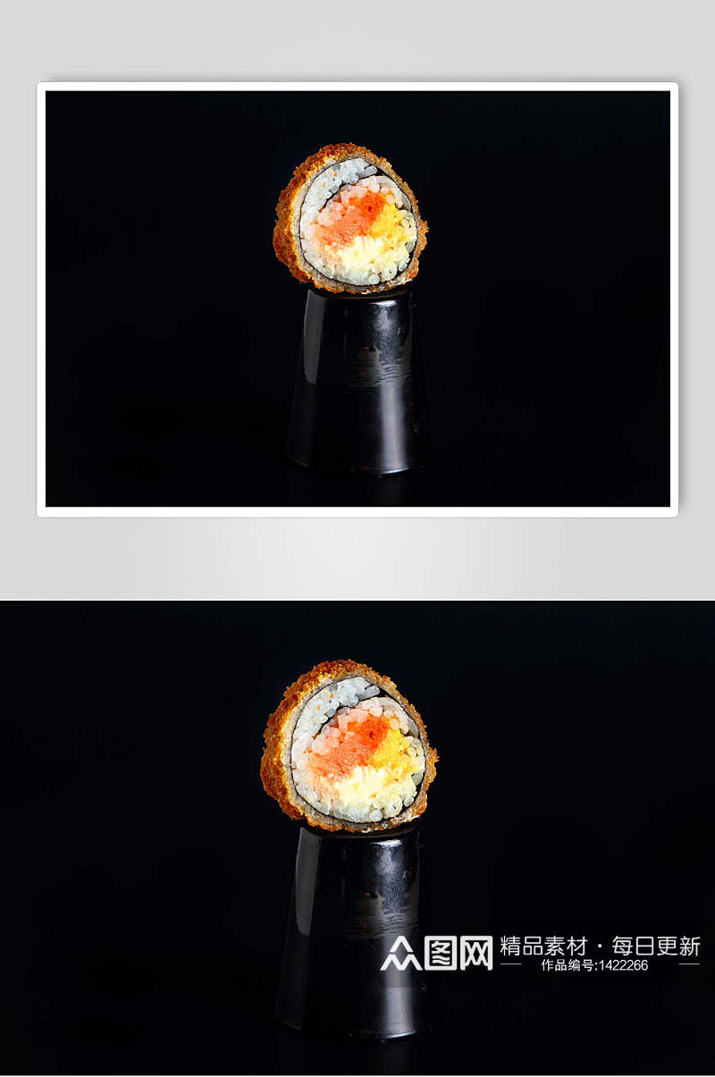 芒果奶油卷日式美食寿司海报素材