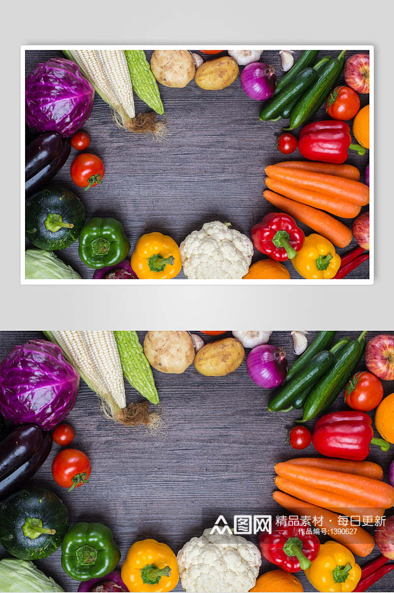 众图网美食灰色各类蔬果海报素材
