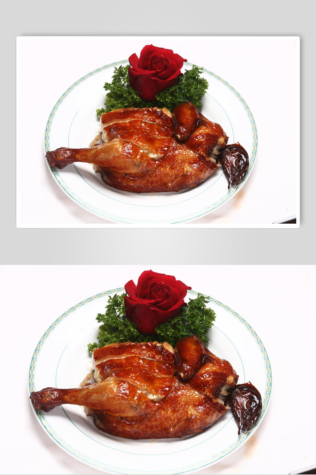 吊烧脆皮鸡素材