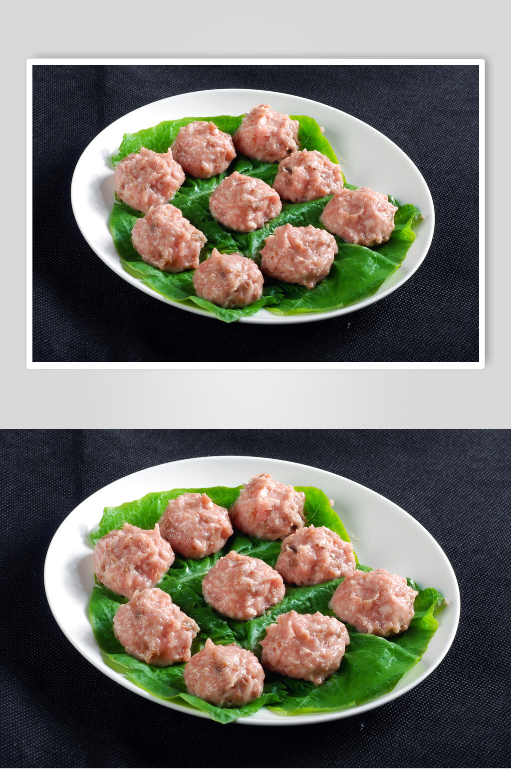套松茸肉丸素材