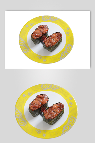 黄纹盘寿司日式料理海报