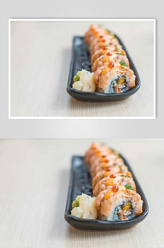 日式美食插画简洁手握寿司套餐