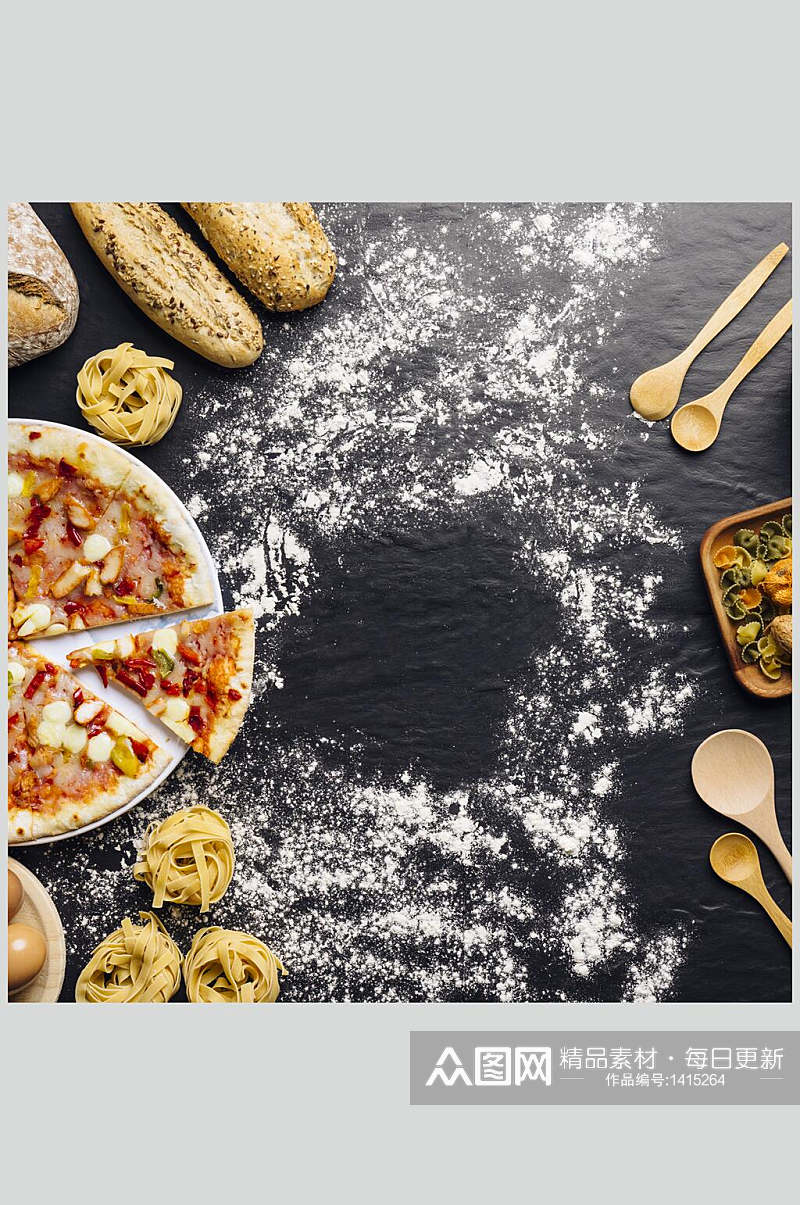 众图网美食图片插画简洁披萨素材