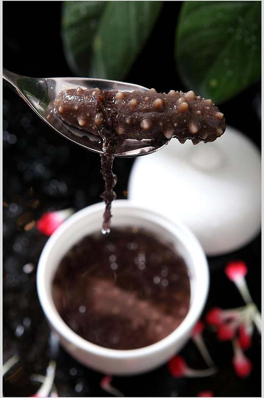 黑米辽参摄影图片