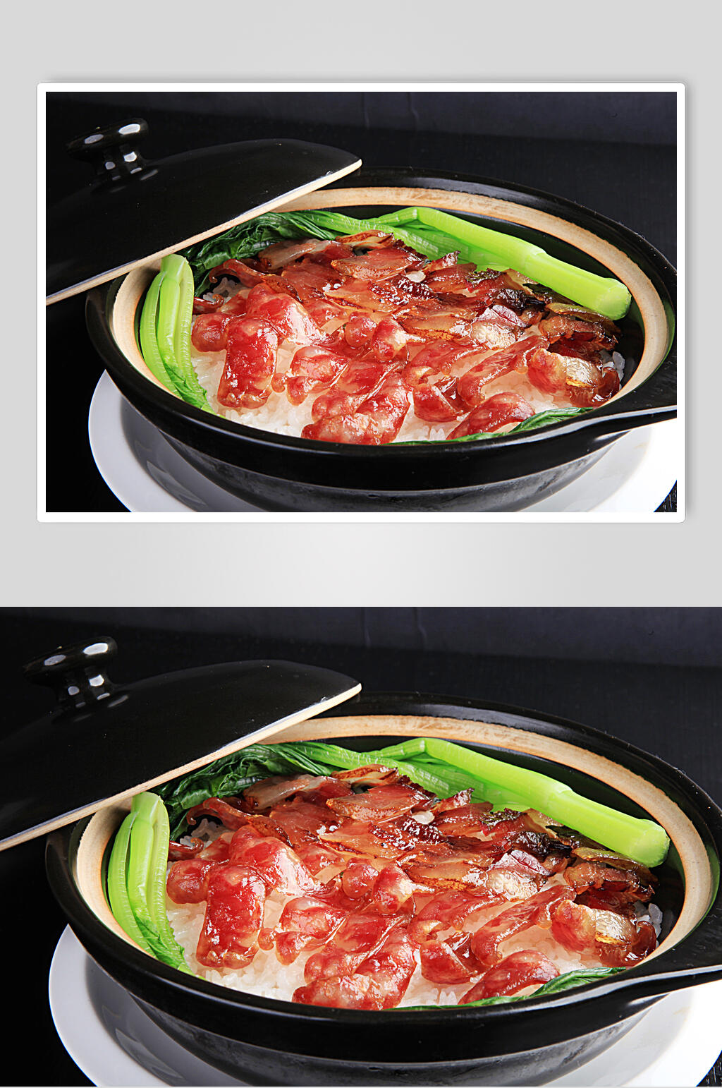 腊味腊肉煲仔饭实拍图海报素材