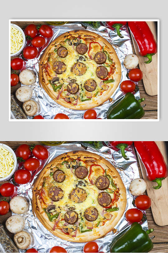 众图网美食图片披萨插画食材