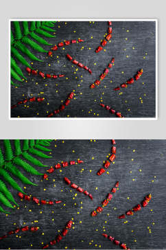 美食插画简洁调料辣椒