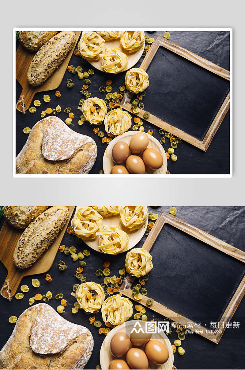 众图网美食图片插画简洁面条卤蛋素材