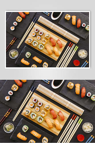 寿司摆盘大全日式料理海报
