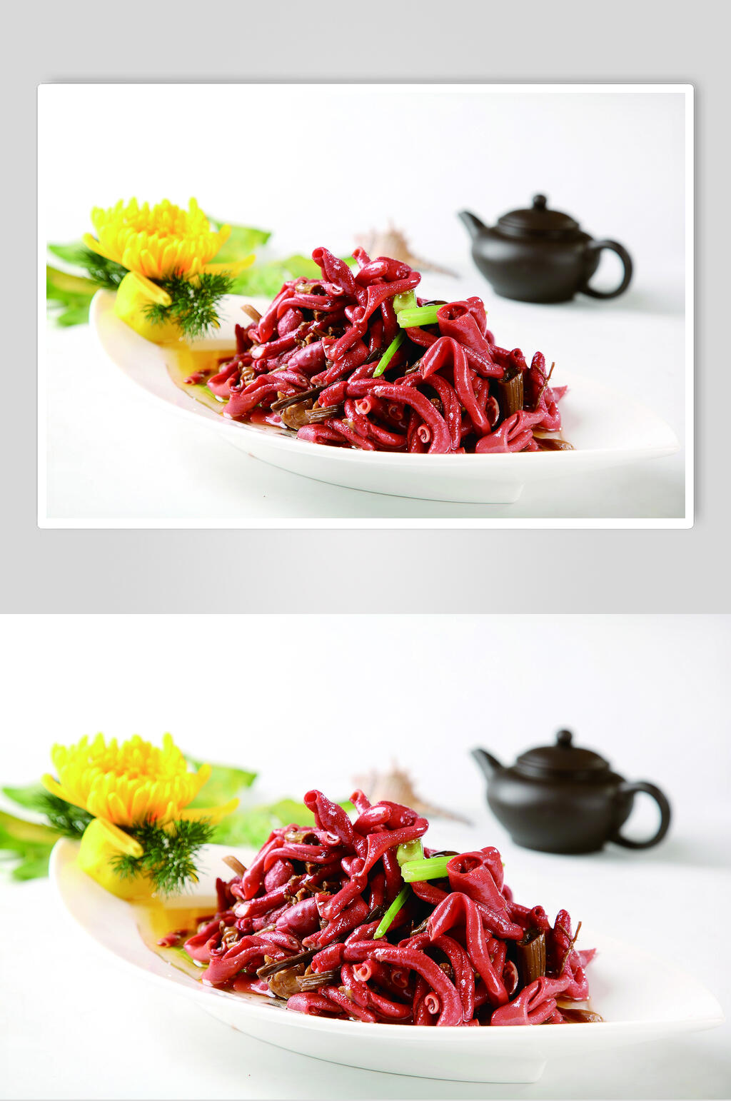 茶树菇拌鹅肠素材