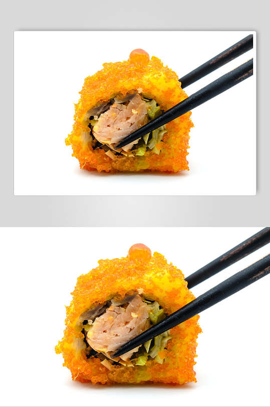酥炸日式美食寿司海报