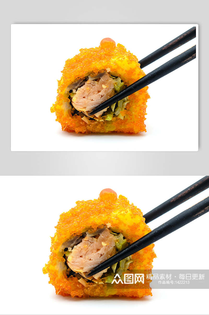 酥炸日式美食寿司海报素材