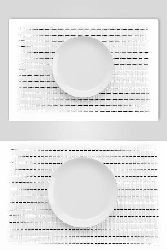 白纹美食餐具盘子