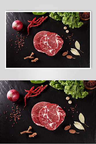 牛排实拍图生鲜原片牛肉高级食材摄影图