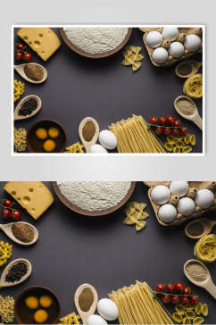 众图网美食图片插画简洁中式食材