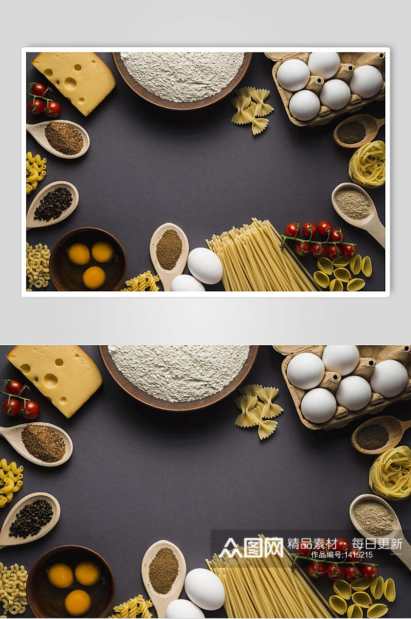 众图网美食图片插画简洁中式食材素材