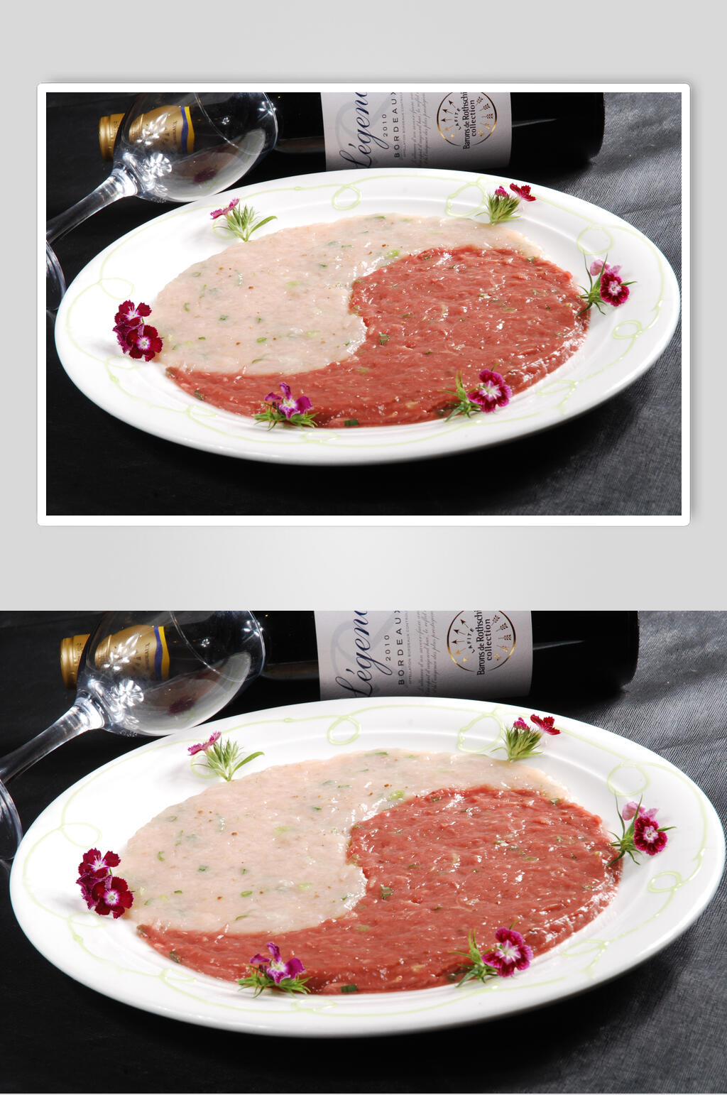 虾滑牛肉滑拼盘素材