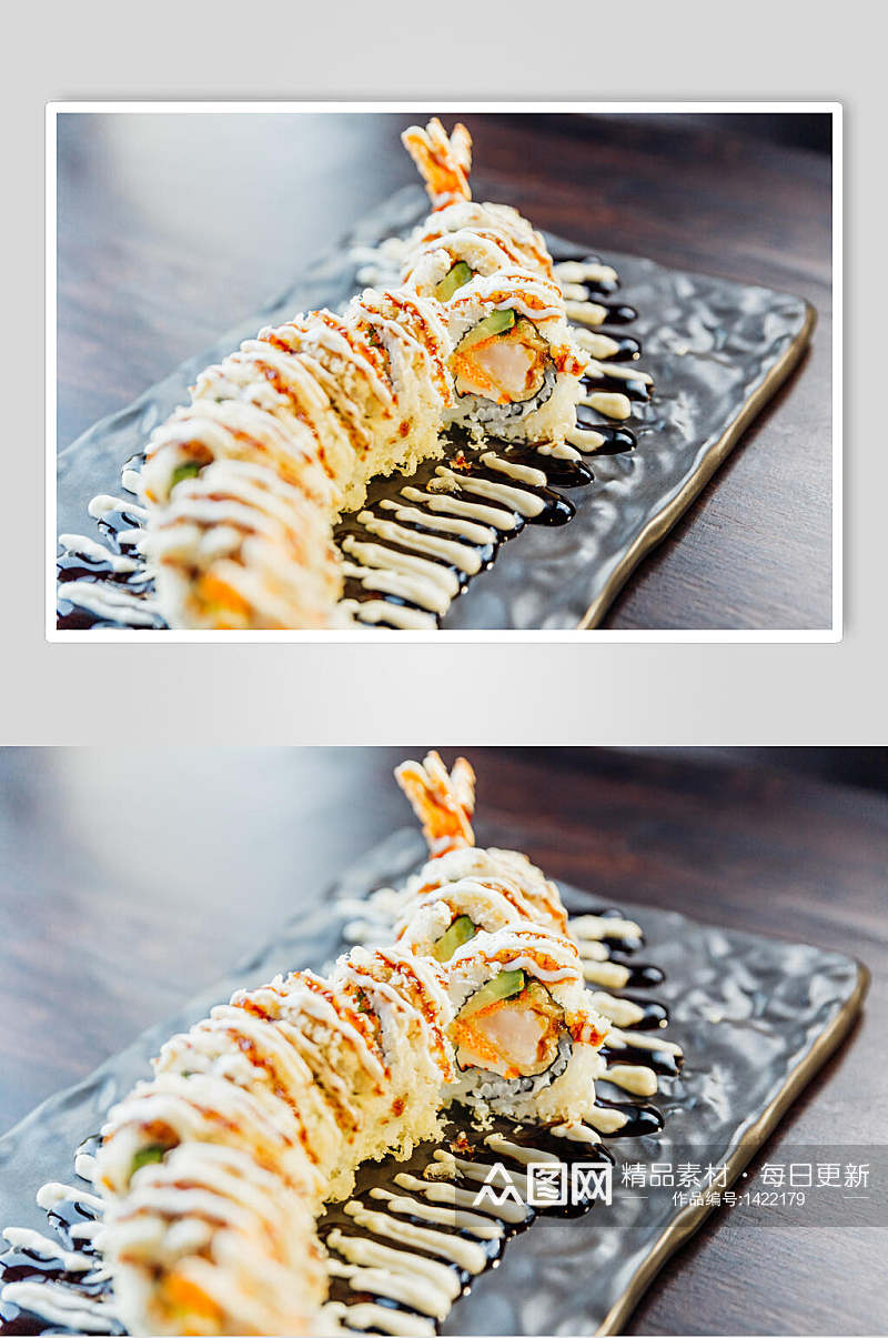 日式美食美食寿司套餐免抠背景素材