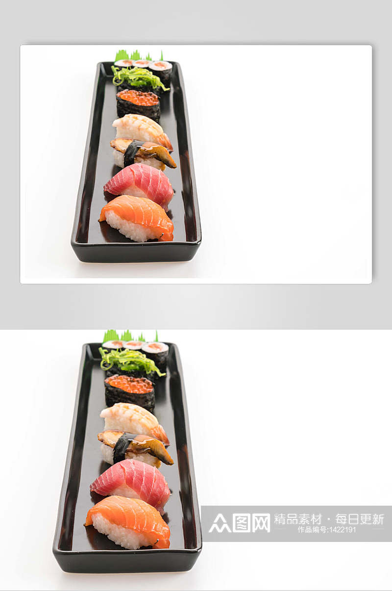 日式美食手握寿司套餐免抠背景素材