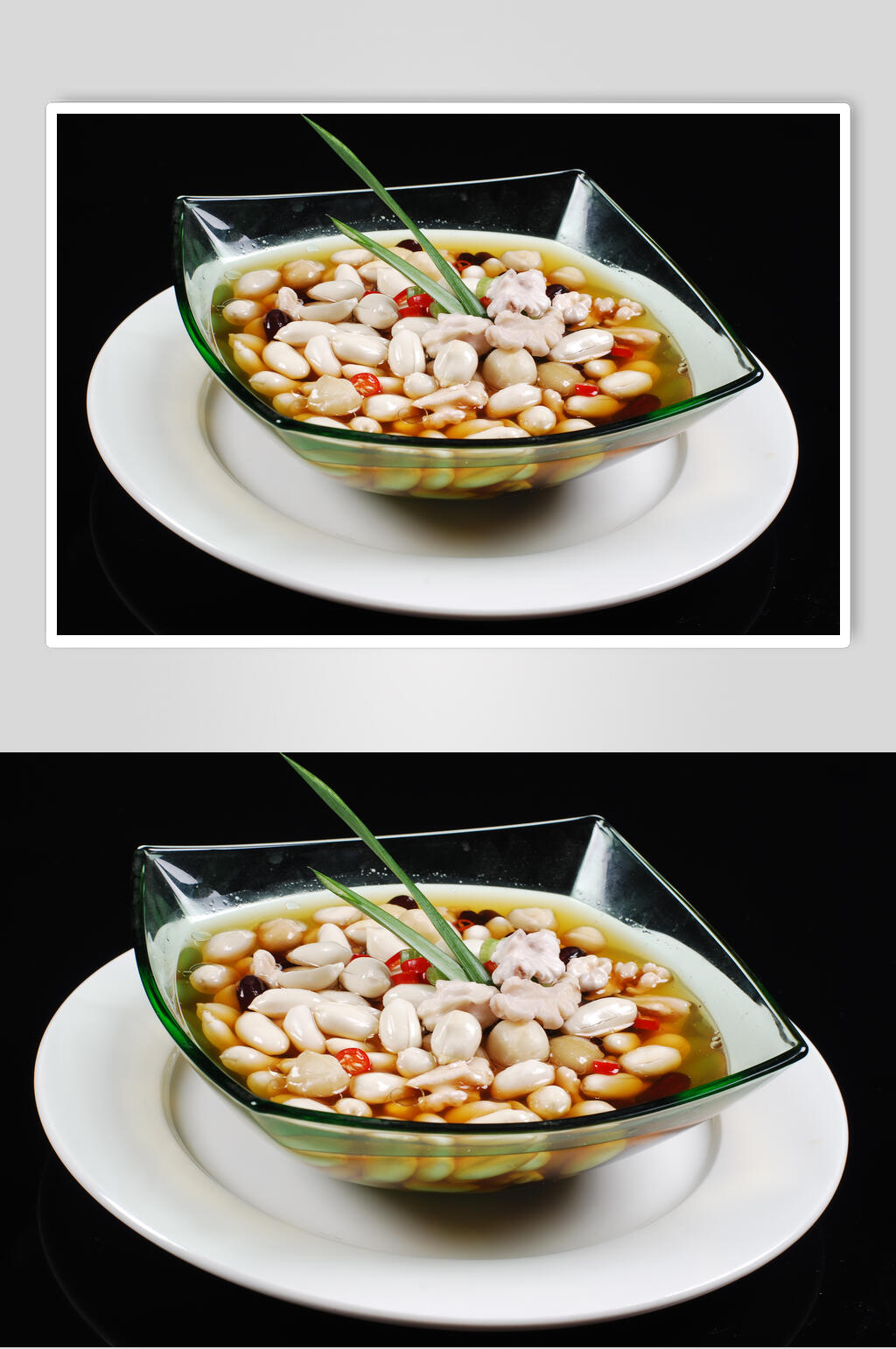 蒜汁什锦豆素材