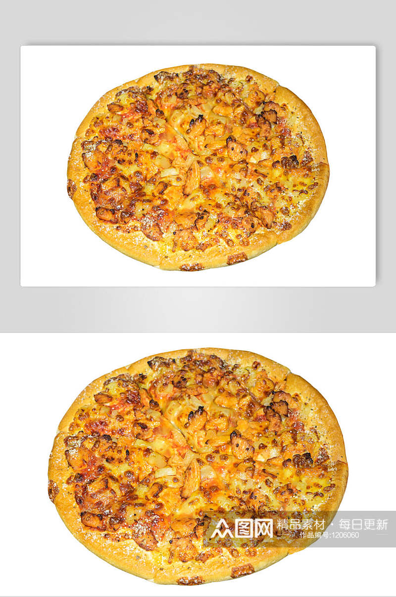 鸡肉披萨美食图片素材素材