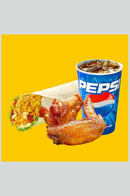 肯德基套餐摄影图片