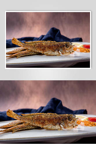 烤鱼美食图片