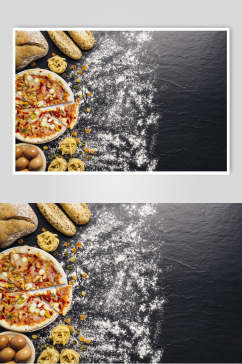 众图网美食图片插画简洁披萨面粉