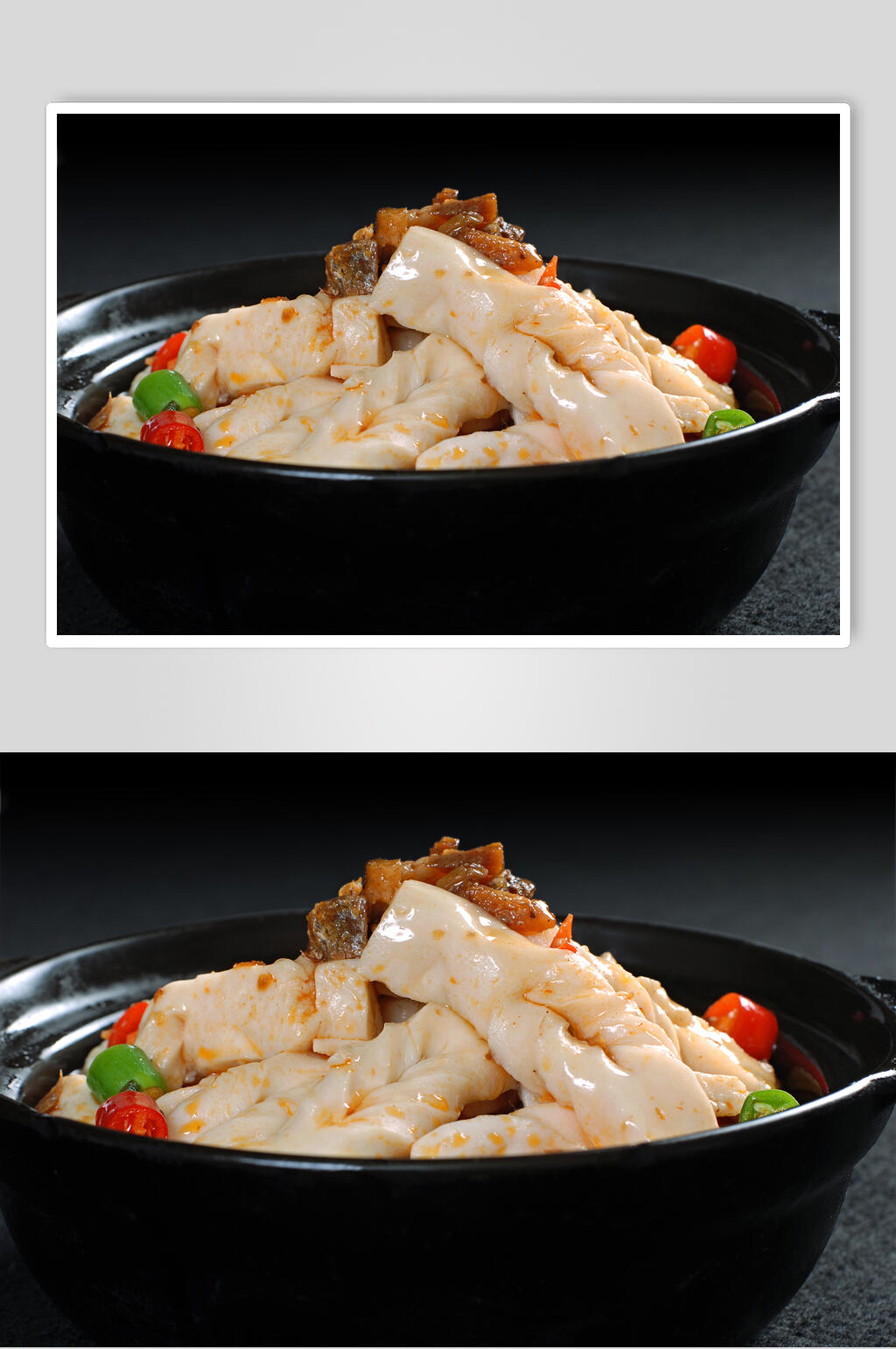 酸鱼香豆腐素材