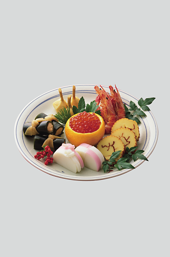 海鲜摆盘日式料理海报