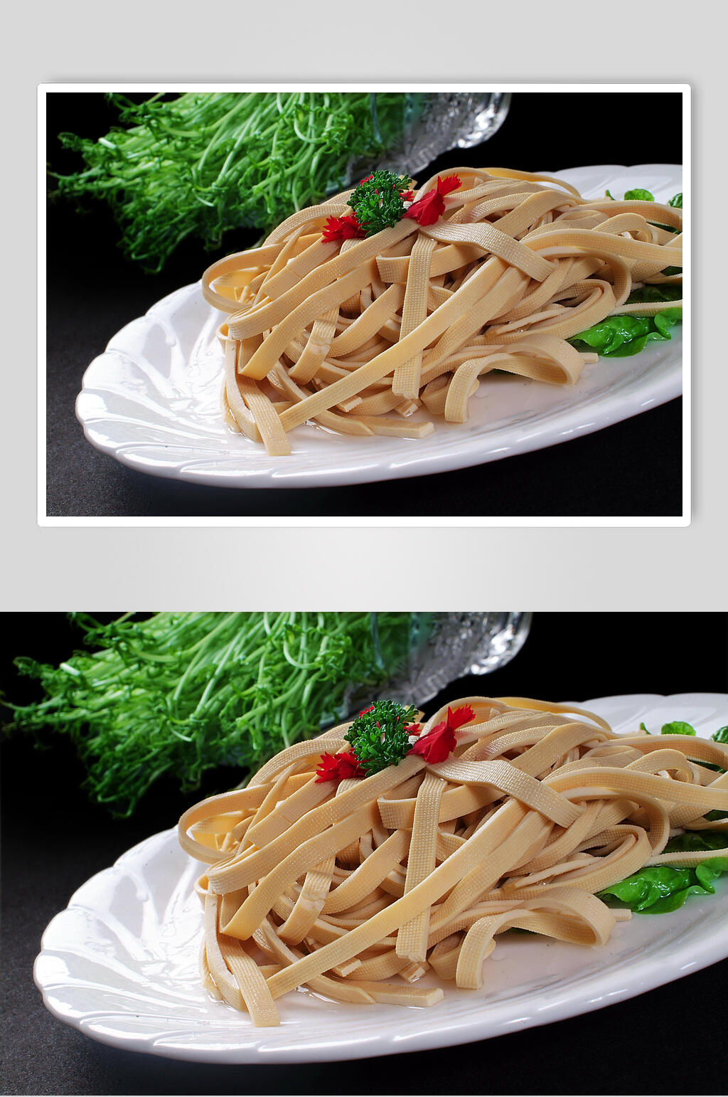豆制品鲜豆腐丝素材