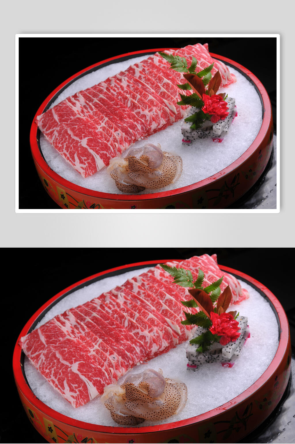 翅汤雪花捞素材