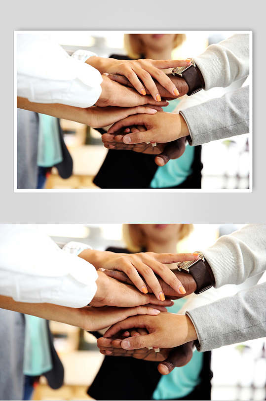 商务图片握手加油