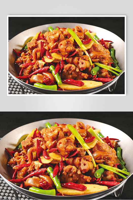 香辣干锅猪蹄餐饮美食图片-众图网