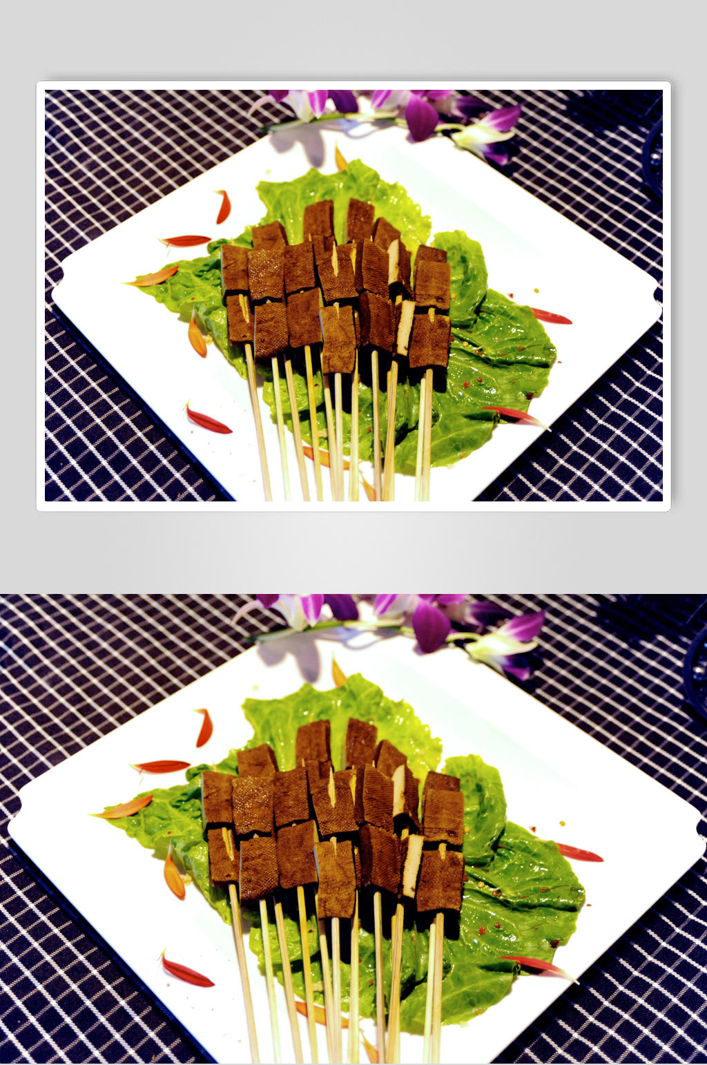 干豆腐串素材
