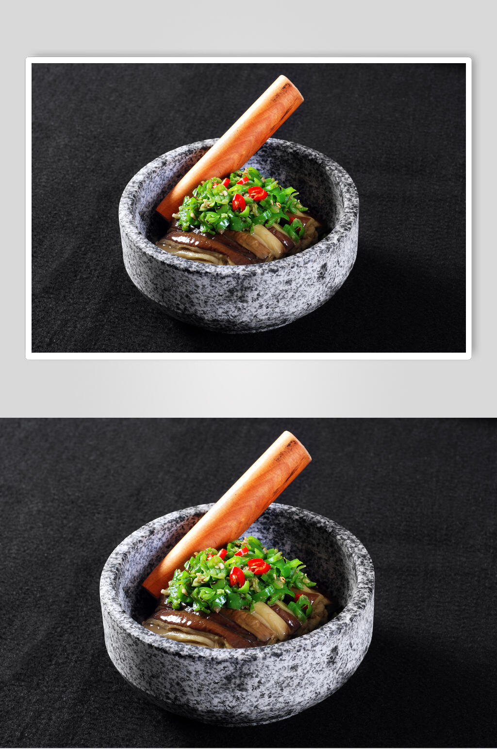 擂椒茄子素材