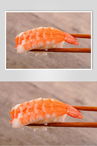 寿司美食一个刺身特写摄影图