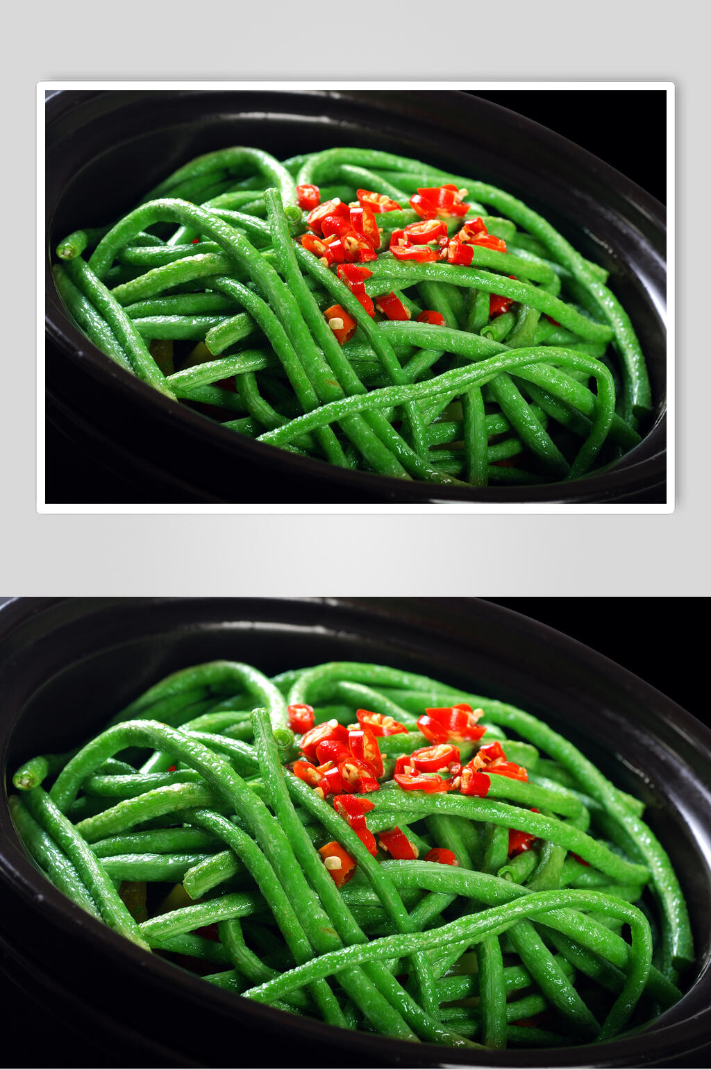 生煎长豆角素材