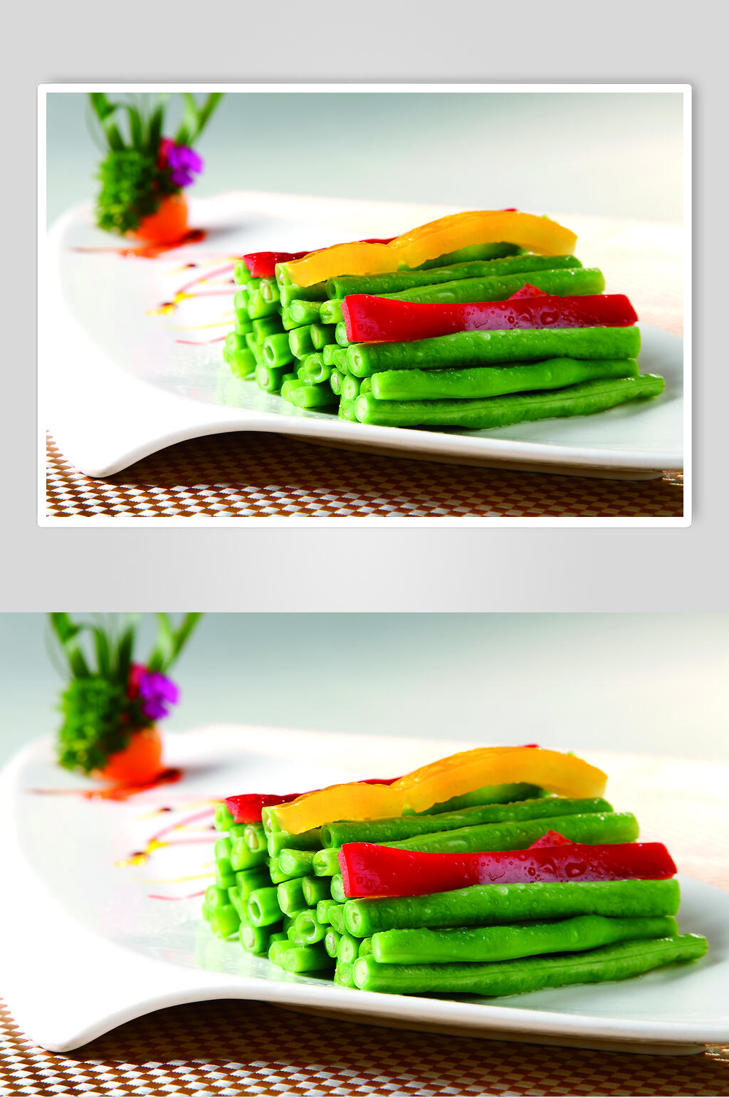 麻酱豆角素材