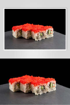 寿司美食小箱卷外卖套餐日式菜单摄影图