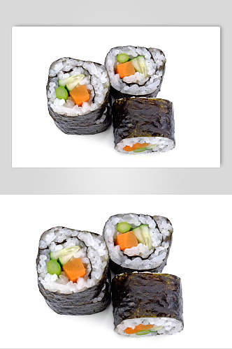 海苔卷寿司美食图片