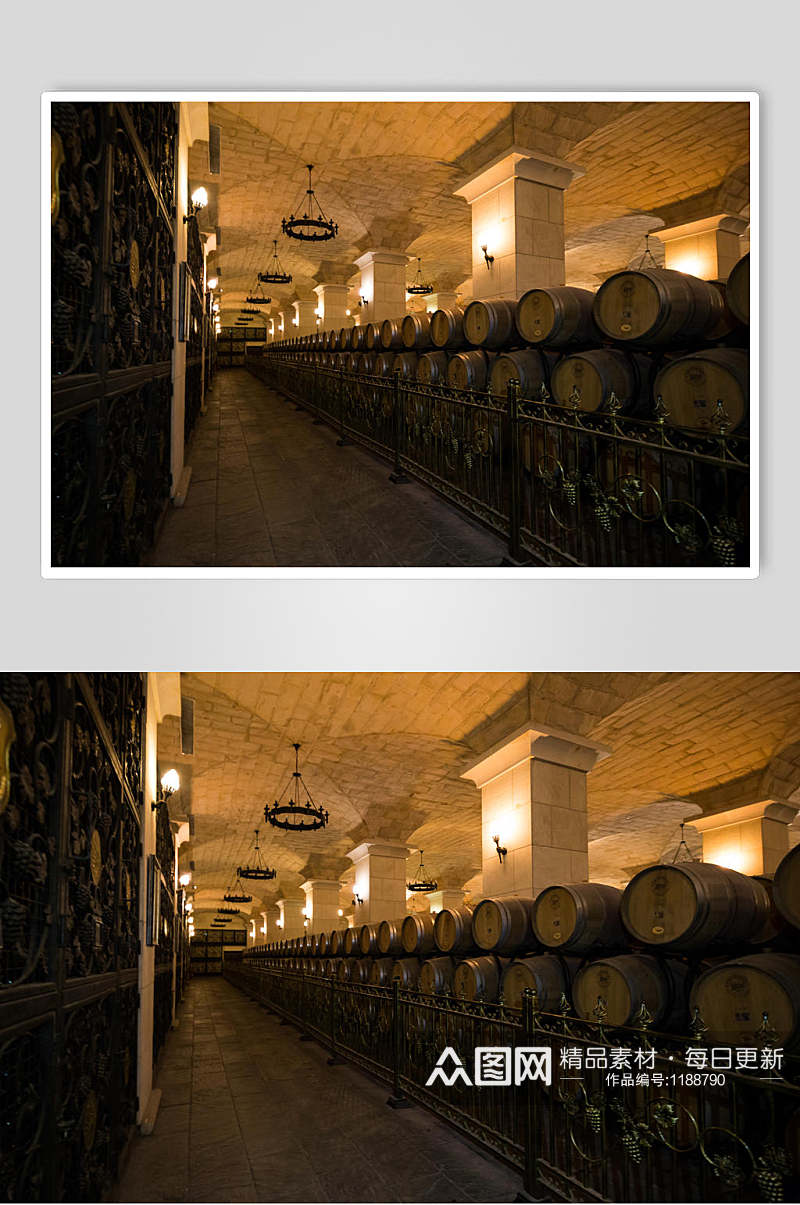 红酒酒窖摄影图片素材
