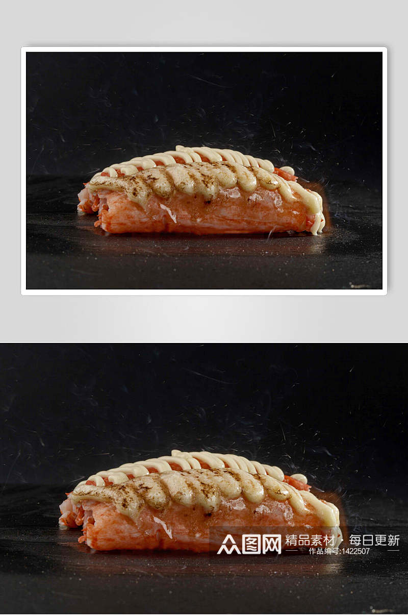 寿司美食相依为命的寿司摄影免抠背景素材